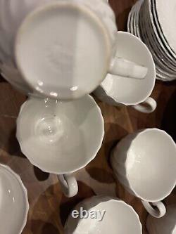 JOHNSON BROTHERS SNOWHITE REGENCY IRONSTONE Cups Saucers Plates Casserole Bowls