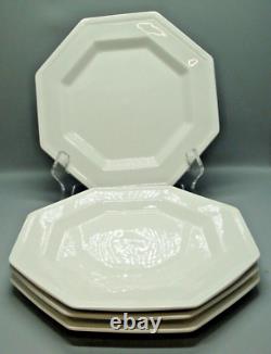 JOHNSON Brothers HERITAGE White DINNER PLATE made in England stamp SET OF FOUR