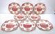 Johnson Brothers Old Britain Castles Pink Pattern Set Of 8 Square Salad Plates
