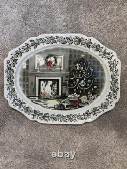Johnson Bros 20x16 Serving Platter Merry Christmas England