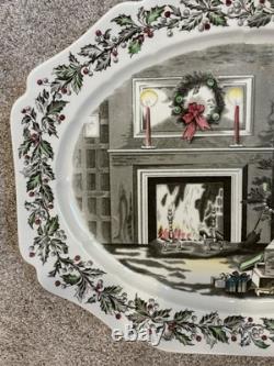 Johnson Bros 20x16 Serving Platter Merry Christmas England