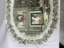 Johnson Bros 20x16 Serving Platter Merry Christmas England