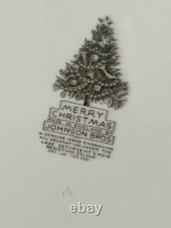 Johnson Bros 20x16 Serving Platter Merry Christmas England