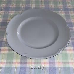 Johnson Bros 23 Piece Breakfast Set For 2 Greydawn Blue Scalloped Rimmed