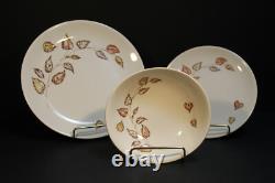 Johnson Bros Autumn Breezes Dinnerware, 38 Pieces, Leaf Pattern, 1970's Vtg Johnson Bros Autumn Breezes Dinnerware, 38 Pieces, Leaf Pattern, 1970's Vtg