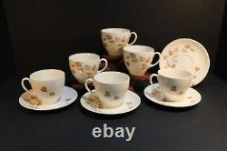 Johnson Bros Autumn Breezes Dinnerware, 38 Pieces, Leaf Pattern, 1970's Vtg