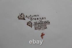 Johnson Bros Autumn Breezes Dinnerware, 38 Pieces, Leaf Pattern, 1970's Vtg