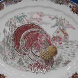 Johnson Bros Autumn Monarch Turkey Oval Serving Platter 13¾ inches