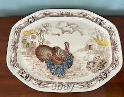 Johnson Bros BARNYARD KING 20.5 Large Turkey Serving Platter. Made In England