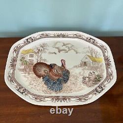 Johnson Bros BARNYARD KING 20.5 Large Turkey Serving Platter. Made In England