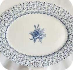 Johnson Bros Blue Rose Bouquet Dishes Set Of 42