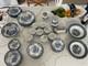 Johnson Bros Blue & White Scenic Ceramic Dinner Set Plates Bowls Cups Butter