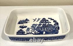 Johnson Bros. Blue Willow Heavy Rectangle Casserole Baking Dish England