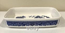 Johnson Bros. Blue Willow Heavy Rectangle Casserole Baking Dish England