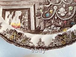Johnson Bros Brothers Friendly Village Christmas Platter 15 1/4 MADE IN ENGLAND