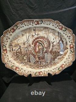 Johnson Bros Brothers His Majesty Thanksgiving Day Dinner Turkey Platter Plate