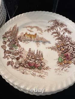 Johnson Bros Castle on the Lake Dinner service 40 pieces England transfer ware