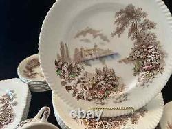 Johnson Bros Castle on the Lake Dinner service 40 pieces England transfer ware