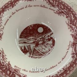 Johnson Bros China Christmas'Twas The Night England 1883 2-5pc Place Settings