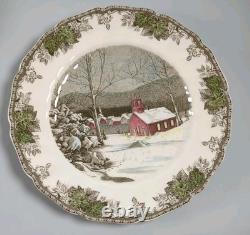 Johnson Bros China FRIENDLY VILLAGE Mixed Motifs 4-Set Buffet Dinner Plates 10