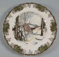 Johnson Bros China FRIENDLY VILLAGE Mixed Motifs 4-Set Buffet Dinner Plates 10