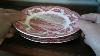 Johnson Bros China Red And White Chatsworth Dessert Plate