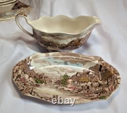 Johnson Bros China Set Olde English Countryside 29 Pieces Made In England Johnson Bros China Set Olde English Countryside 29 Pieces Made In England