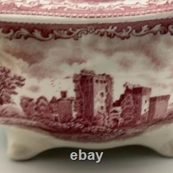 Johnson Bros Classic Old Britain Castles Pink Soup Tureen-no Ladle Small Crack