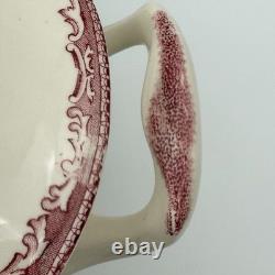 Johnson Bros Classic Old Britain Castles Pink Soup Tureen-no Ladle Small Crack