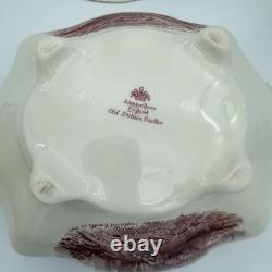 Johnson Bros Classic Old Britain Castles Pink Soup Tureen-no Ladle Small Crack