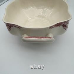 Johnson Bros Classic Old Britain Castles Pink Soup Tureen-no Ladle Small Crack