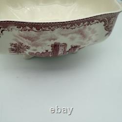 Johnson Bros Classic Old Britain Castles Pink Soup Tureen-no Ladle Small Crack