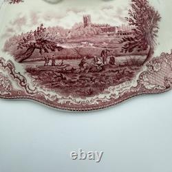 Johnson Bros Classic Old Britain Castles Pink Soup Tureen-no Ladle Small Crack