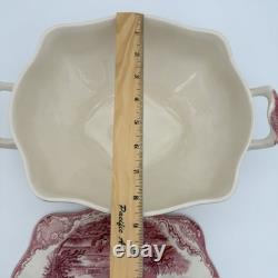 Johnson Bros Classic Old Britain Castles Pink Soup Tureen-no Ladle Small Crack