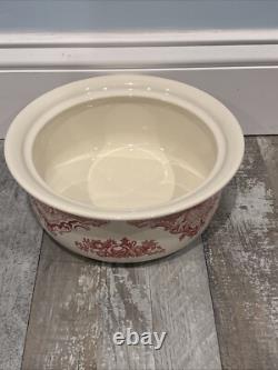 Johnson Bros Covered Casserole Bowl England Old Britain Castles Pink Since 1883