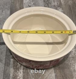 Johnson Bros Covered Casserole Bowl England Old Britain Castles Pink Since 1883