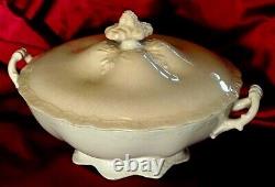 Johnson Bros Covered Tureen Patent Mark 1902 Nominal 9 White Porcelin Delicate