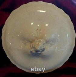 Johnson Bros Covered Tureen Patent Mark 1902 Nominal 9 White Porcelin Delicate