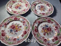 Johnson Bros Dorchester Dinner Plates Set of 4 England Floral Transferware