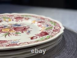 Johnson Bros Dorchester Dinner Plates Set of 4 England Floral Transferware