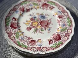 Johnson Bros Dorchester Dinner Plates Set of 4 England Floral Transferware