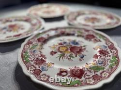 Johnson Bros Dorchester Dinner Plates Set of 4 England Floral Transferware
