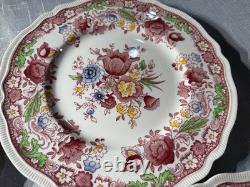 Johnson Bros Dorchester Dinner Plates Set of 4 England Floral Transferware