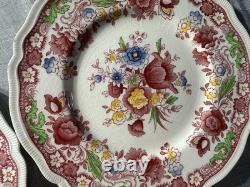 Johnson Bros Dorchester Dinner Plates Set of 4 England Floral Transferware