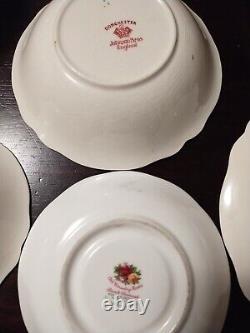 Johnson Bros Dorchester Set, Antique Floral Tea Cup(Japan) + Royal Albert Saucer