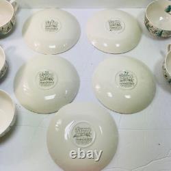 Johnson Bros Dream TownLot of 5 Sets of 8oz Cup & Saucer (10 pieces) Vintage