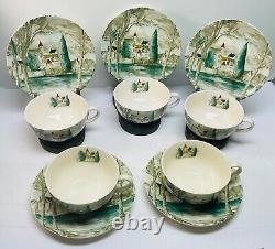 Johnson Bros Dream TownLot of 5 Sets of 8oz Cup & Saucer (10 pieces) Vintage