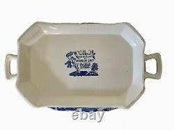 Johnson Bros. Earthenware Blue Willow Blue & White Large Covered Tureen