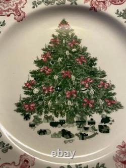 Johnson Bros England 1883 Old Britain Castles 10.5 Dinner PlateChristmas Tree