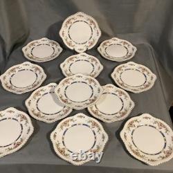 Johnson Bros. England Eastbourne (Old English) Square Salad Plate c1949 Rare 12